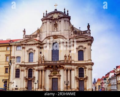 L'église Saint-Nicolas à Prague Banque D'Images