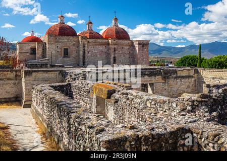 San Pablo Villa de Mitla, Oaxaca, Mexique Banque D'Images