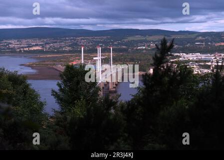 Inverness, Kessock Bridge, Highland, Écosse, Grande-Bretagne Banque D'Images