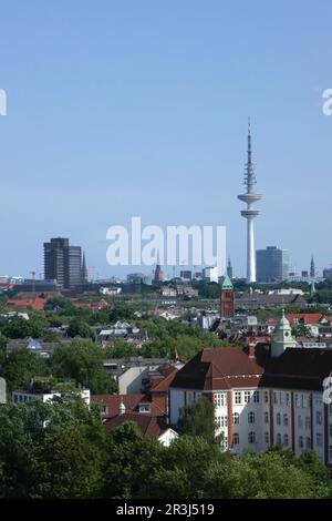 Hambourg d'en haut, Lenzsiedlung Banque D'Images