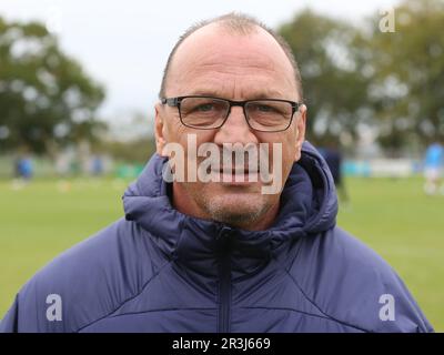 Andreas Thom Co-Trainer Hertha BSC A-Junioren Bundesliga Nord-Nordost saison 2022-23 am 08.10.2022 à Magdeburg Banque D'Images