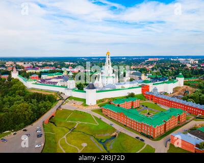 Saint-Sergius Trinity Monastère de Lavra vue panoramique aérienne dans la ville de Sergiyev Posad, anneau d'or de Russie Banque D'Images