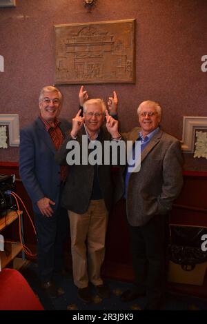 Jeffrey Holland, Tony Webb et David Webb de Hi-de-Hi au Electric Palace Cinema à Harwich, Essex - 16 novembre 2013 Banque D'Images