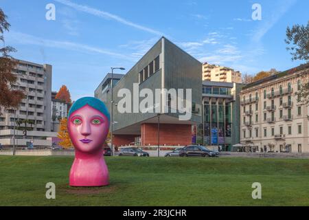 LAC - Lugano Arte Cultura dans la ville de Lugano, Suisse Banque D'Images