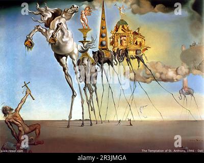 Salvador Dali - la tentation de Saint Anthony Banque D'Images