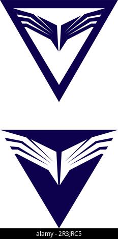 Logo Falcon Wings modèle icône vectorielle logo design Illustration de Vecteur