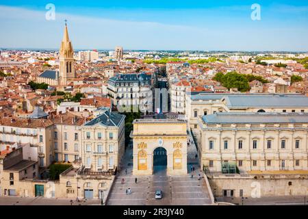 Arc de Triomphe ou Arc de Triomphe à Montpellier Ville de France Banque D'Images