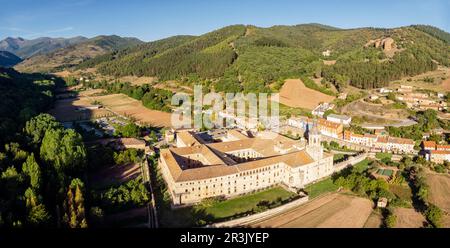 Real Monasterio de San Millán de Yuso, mandado construir en el año 1053 por el Rey García Sánchez III de Navarre, San Millán de la Cogolla, La Rioja, Espagne. Banque D'Images