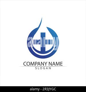 Médicaux de santé modèle Logo design illustration vectorielle Illustration de Vecteur