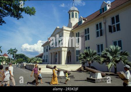 Indonésie, Jakarta - l'ancien hôtel de ville est maintenant le musée national et situé dans un ancien bâtiment colonial hollandais. Banque D'Images