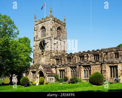 Église classée au grade I de la Sainte Trinité dans le nord du Yorkshire de Skipton en Angleterre Banque D'Images