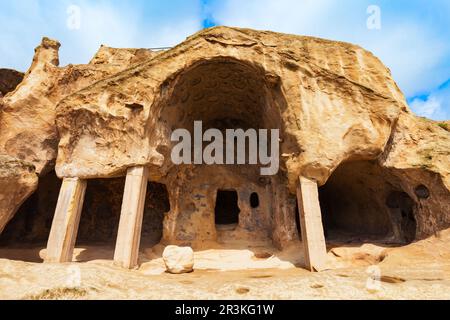 Uplistsikhe est une ancienne ville de roc près de Gori dans la région de Shida Kartli en Géorgie Banque D'Images