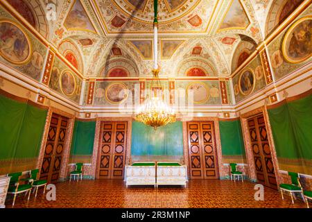 Munich, Allemagne - 07 juillet 2021 : intérieur du musée de la Résidence de Munich. Munchen Residenz est l'ancien palais royal de Munich, en Allemagne. Banque D'Images