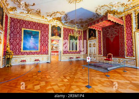 Munich, Allemagne - 07 juillet 2021 : intérieur du musée de la Résidence de Munich. Munchen Residenz est l'ancien palais royal de Munich, en Allemagne. Banque D'Images