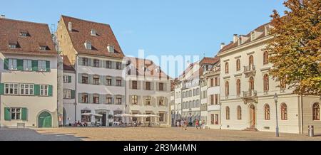 Münsterplatz Basel, Suisse Banque D'Images