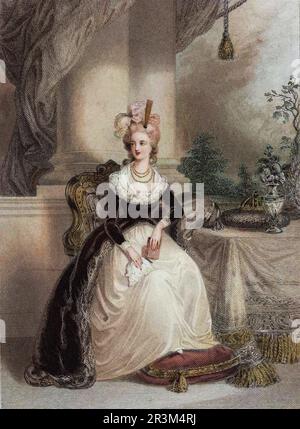 Portrait de Marie-Antoinette (1755-1793), reine de France. Banque D'Images