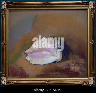 Paris, France - 05 13 2023 : Musée d'Orsay. La coquille peinte par Odilon Redon Banque D'Images