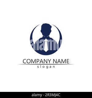 Communauté de personnes, réseau de groupes de soins et logo et modèle de conception d'icône sociale Illustration de Vecteur