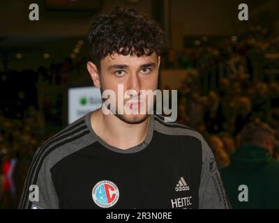 Joueur de handball allemand Justin Kurch HC Erlangen HBL Liqui Moly Handball Bundesliga saison 2022-23 Banque D'Images