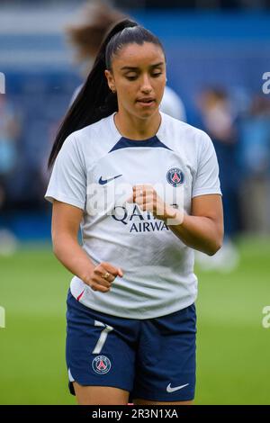 Julien Mattia / le Pictorium - Paris Saint Germain (PSG) contre OL Women - 21/05/2023 - France / Ile-de-France (région) / Paris - Sakina Karchaoui lors du match Arkema Ligue 1 entre PSG et Olympique Lyonnais au Parc des Princes, 21 mai 2023 Banque D'Images