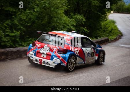 Yoann Bonato vainqueur du rallye Antibes de 2023 Banque D'Images