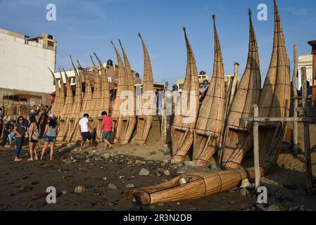 Nicolas Remene / le Pictorium - phénomène El Nino sur la côte nord du Pérou - 12/10/2018 - Pérou / la Libertad / Huanchaco - Trujillo - Huan Banque D'Images