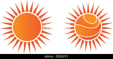 Logo Sun et symboles icône star vecteur web - Illustration de Vecteur