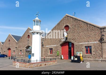 Musée maritime et galerie de tapisserie d'occupation, New North Quay, St Helier, Jersey, îles Anglo-Normandes Banque D'Images