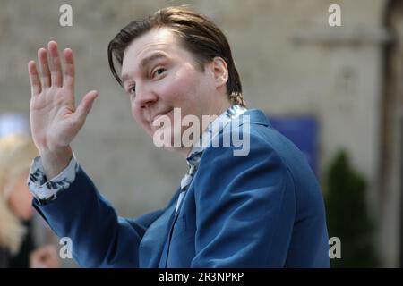 24 mai 2023, Cannes, Côte d'Azur, France : PAUL DANO assiste au déjeuner offert par le maire de Cannes lors du Festival annuel du film de Cannes 76th sur la place du Suquet. (Credit image: © Mickael Chavet/ZUMA Press Wire) USAGE ÉDITORIAL SEULEMENT! Non destiné À un usage commercial ! Banque D'Images