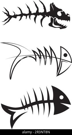 Modèle de logo de poisson symbole vectoriel créatif de club de pêche ou en ligne Illustration de Vecteur