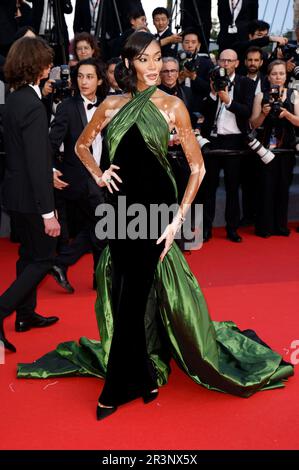 Winnie Harlow BEI der Premiere des Kinofilm 'la passion de Dodin bouffant' auf dem Festival de Cannes 2023 / 76. Internationale Filmfestspiele von Cannes im Palais des Festivals. Cannes, 24.05.2023 Banque D'Images