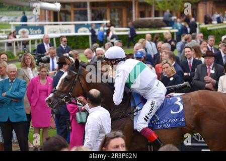 Jockey Frankie Dettori et Horse Free Wind Banque D'Images