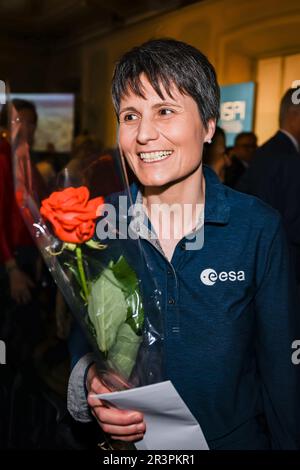 Milan, Italie. 16th mai 2023. Samantha Cristoforetti, astronaute italien de l'Agence spatiale européenne, assiste à la cérémonie de remise du prix ISPI 2022 au Palazzo Clerici on 16 mai 2023, à Milan, en Italie. (Photo par Alessandro Bremec/NurPhoto) Credit: NurPhoto SRL/Alay Live News Banque D'Images