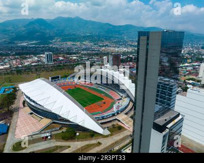 Belle vue aérienne de la ville de Costa Ricas San Jose Banque D'Images