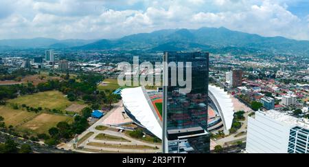 Belle vue aérienne de la ville de Costa Ricas San Jose Banque D'Images