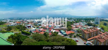 Belle vue aérienne de la ville de Costa Ricas San Jose Banque D'Images