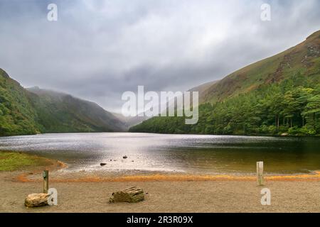 Glendalough Upper Lake, Irlande Banque D'Images