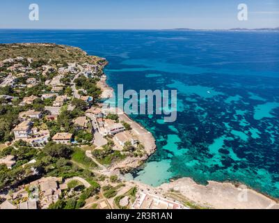 Fort de Calo, - Calo de la Reina -, Llucmajor, Majorque, Iles Baléares, Espagne. Banque D'Images