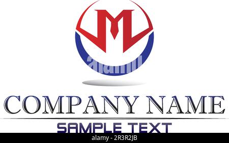 Lettre M vector icons tels logos Illustration de Vecteur
