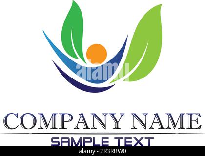 Logo de l'hôpital et symboles icônes modèle app Illustration de Vecteur