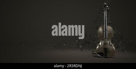 Partitions de violon Banque D'Images