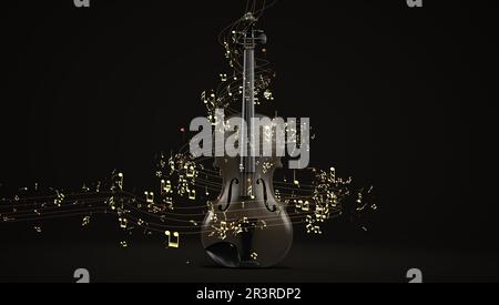 Partitions de violon Banque D'Images