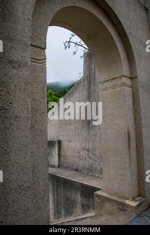 Le Wrigley Memorial se trouve à l'une des extrémités du jardin botanique de Catalina Island, CA, États-Unis. Banque D'Images