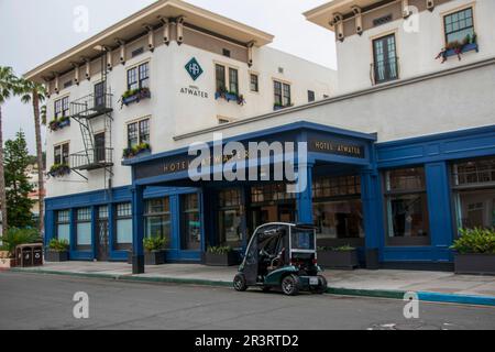 La ville d'Avalon est le principal centre de population de l'île de Catalina, CA, USA. Banque D'Images