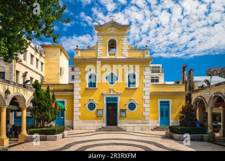 Chapelle Saint-Laurent Francis Xavier à Macao, Macao, Chine. Traduction: 'Chapelle' Banque D'Images