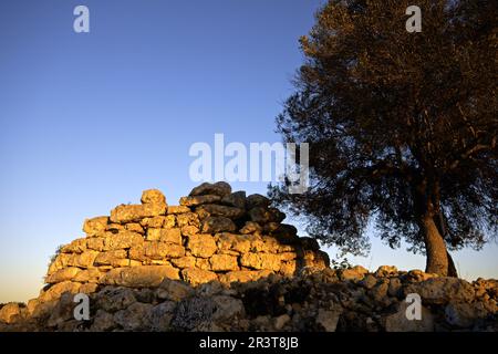 Talaiòtico Poblado de Capocorb Vell (Edad de bronce). Llucmajor.Comarca de Migjorn. Mallorca. Baleares.España. Banque D'Images