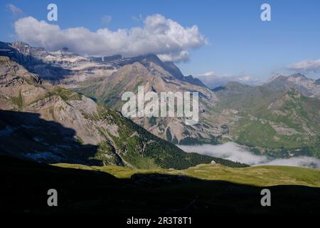 Refuge des Espuguettes, Parc National des Pyrénées, Hautes-Pyrénées, France. Banque D'Images