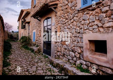 Alqueria de fils Coll , camino de Son Castelló, Deià, Comarca de la Sierra de Tramontana, Majorque, Iles Baléares, Espagne. Banque D'Images