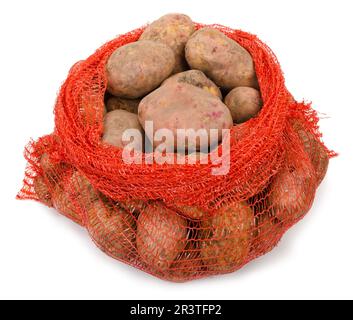 Tubercules de pommes de terre dans le conteneur de la grille Banque D'Images