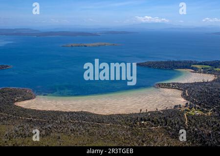 Plages et littoral de la péninsule de Forestier en Tasmanie Banque D'Images